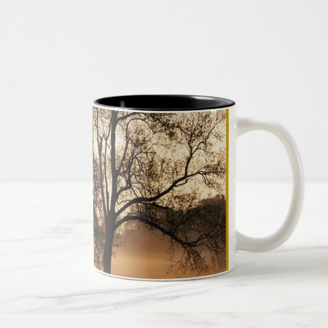 Caneca De Café Em Dois Tons Árvore (Direita)