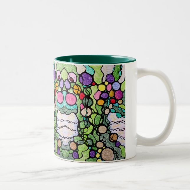 Caneca De Café Em Dois Tons Árvore da Vida (Direita)