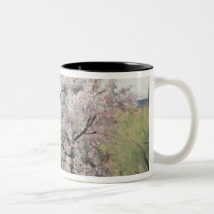 Caneca De Café Em Dois Tons Árvore de fruta na flor, Bois-le-Roi