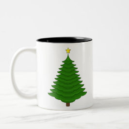 Caneca De Café Em Dois Tons Árvore de Natal 40
