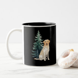 Caneca De Café Em Dois Tons Árvore de Natal para Cachorro Festa Amante de Cach