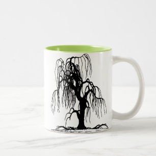 Caneca De Café Em Dois Tons Árvore de salgueiro Weeping