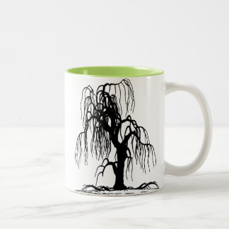 Caneca De Café Em Dois Tons Árvore de salgueiro Weeping
