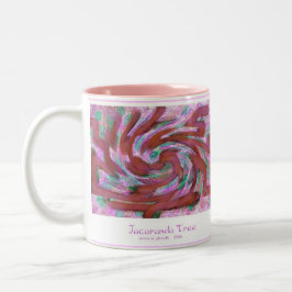 Caneca De Café Em Dois Tons Árvore do Jacaranda