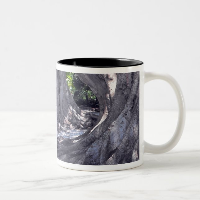 Caneca De Café Em Dois Tons Árvores Banyan (Direita)