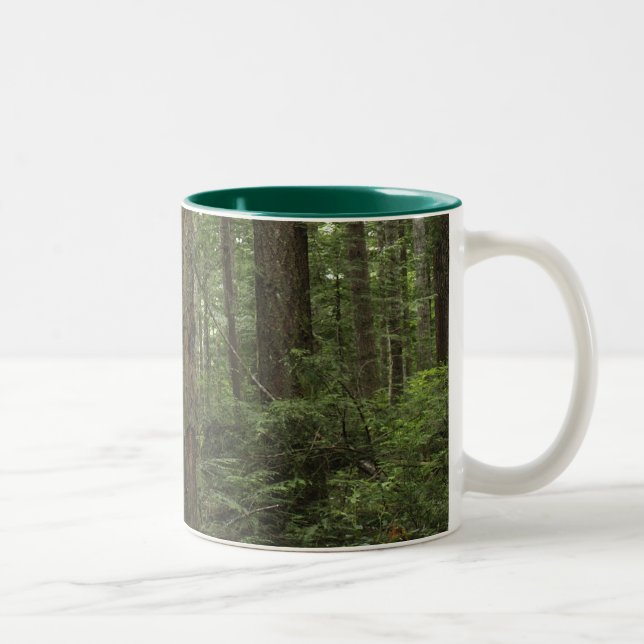 Caneca De Café Em Dois Tons Árvores de Florestas e Canhões (Direita)