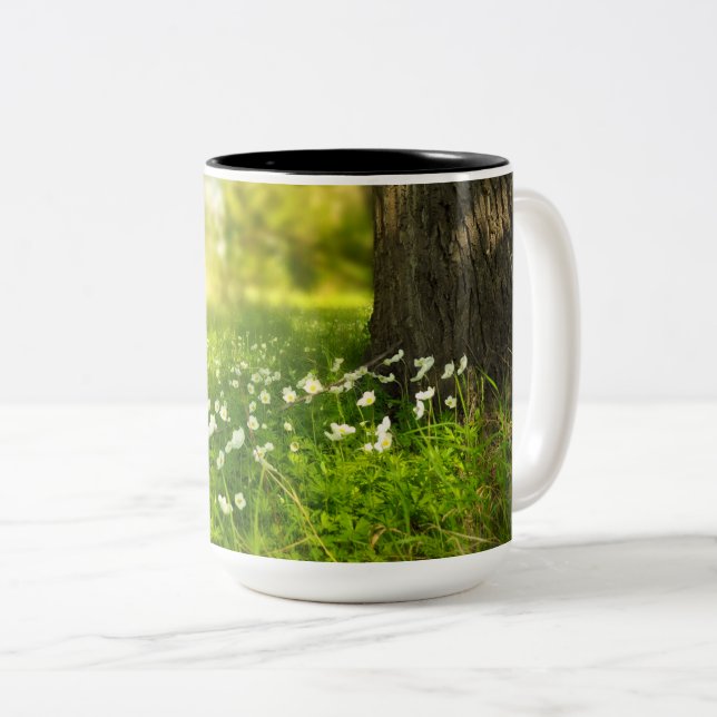 Caneca De Café Em Dois Tons As alegrias da Primavera (Frente Esquerda)