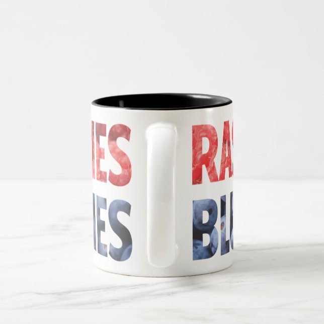 Caneca De Café Em Dois Tons as frutas  (Alça)