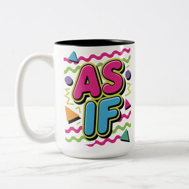 Caneca De Café Em Dois Tons As If Sarcasm (Esquerda)