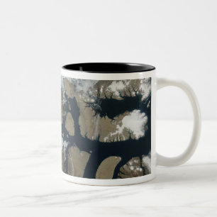 Caneca De Café Em Dois Tons As ilhas da rainha Elizabeth