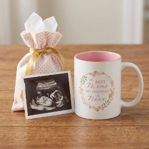 Caneca De Café Em Dois Tons As Melhores Mães São Promovidas a Vovó