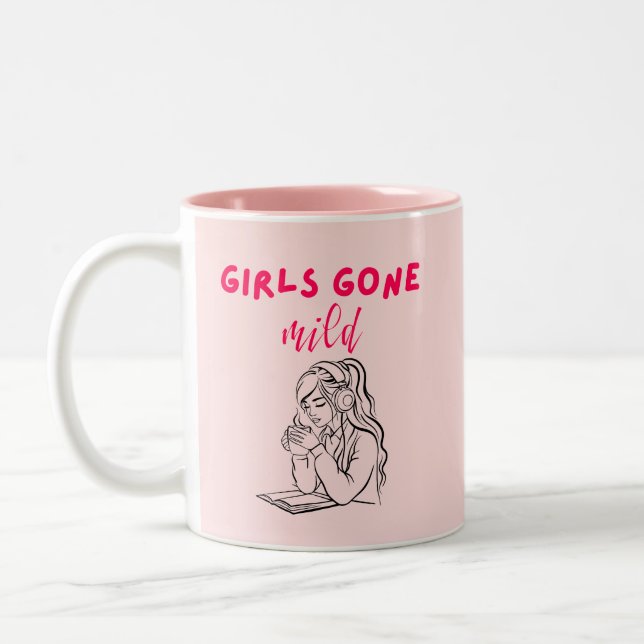 Caneca De Café Em Dois Tons As Meninas Ficaram Ligeiras (Esquerda)