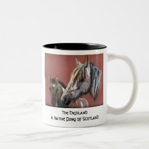 Caneca De Café Em Dois Tons As montanhas