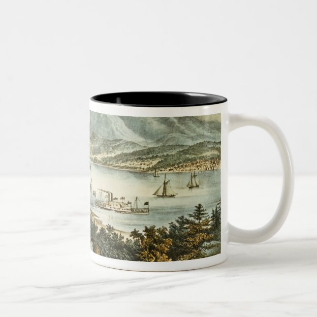 Caneca De Café Em Dois Tons As montanhas de Catskill (Direita)
