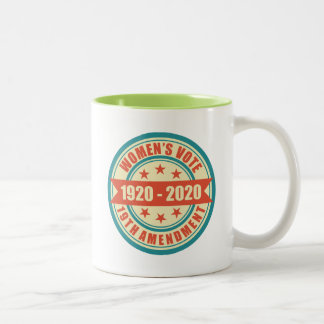 Caneca De Café Em Dois Tons As mulheres endireitam para votar o Centennial