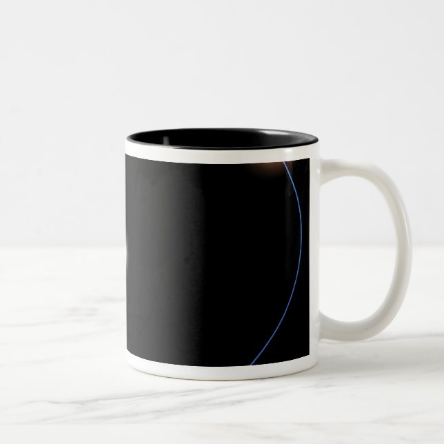Caneca De Café Em Dois Tons As órbitas tipo relógio de uma estrela tripla (Direita)