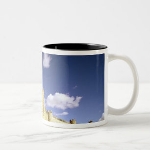 Caneca De Café Em Dois Tons As paredes da cidade