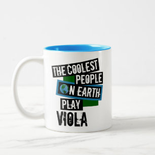 Caneca De Café Em Dois Tons As Pessoas mais legais da Terra jogam Viola