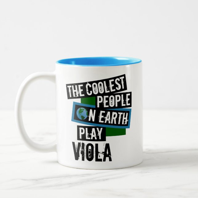 Caneca De Café Em Dois Tons As Pessoas mais legais da Terra jogam Viola (Esquerda)