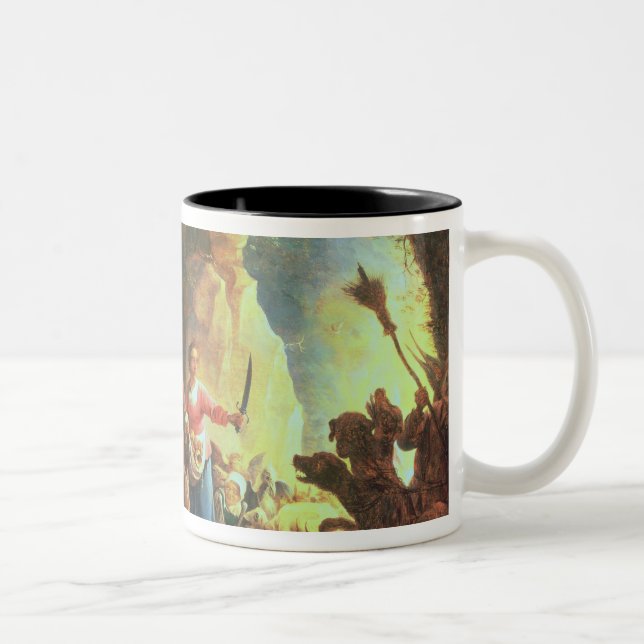 Caneca De Café Em Dois Tons As portas de Hades (Direita)