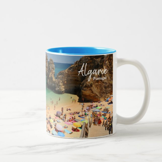 Caneca De Café Em Dois Tons As praias bonitas do Algarve (Direita)