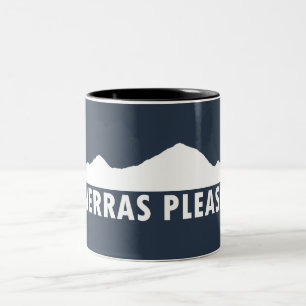 Caneca De Café Em Dois Tons As serras satisfazem agridem