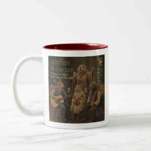 Caneca De Café Em Dois Tons As Tias & os Tios: uma Paródia