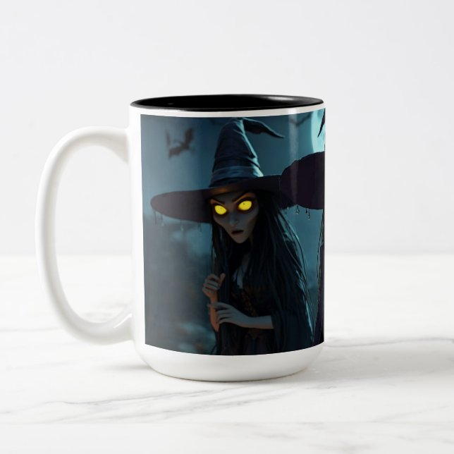 Caneca De Café Em Dois Tons As Três Bruxas Más (Esquerda)