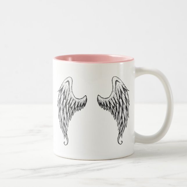 Caneca De Café Em Dois Tons Asas do anjo (Direita)
