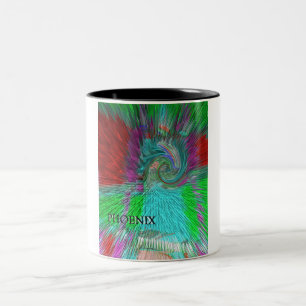 Caneca De Café Em Dois Tons Ascensão de Phoenix