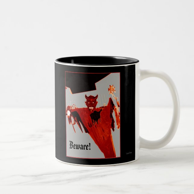 Caneca De Café Em Dois Tons ascensão Diabo (Direita)