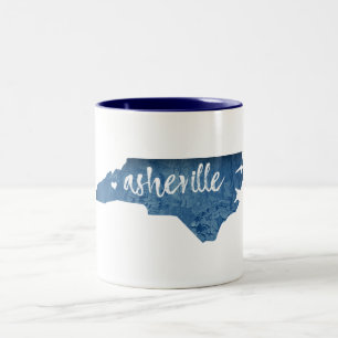 Caneca De Café Em Dois Tons Asheville, Carolina do Norte