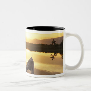 Caneca De Café Em Dois Tons Ásia, Birmânia (Mianmar) Barco de pesca afundado