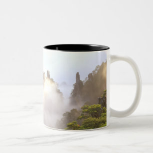 Caneca De Café Em Dois Tons Ásia, China, Huanshan. O Monte Amarelo em