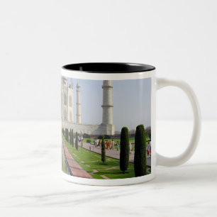 Caneca De Café Em Dois Tons Ásia, Índia, Uttar Pradesh, Agra. O Taj 5