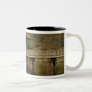 Caneca De Café Em Dois Tons Ásia, Japão, Nara, Templo em Nara