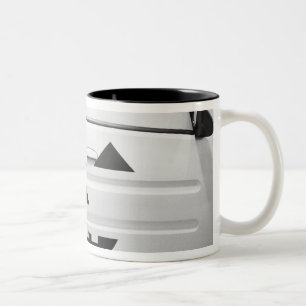 Caneca De Café Em Dois Tons Ásia, Japão, Tóquio. Toyota Will, carro Vi pintado
