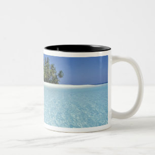 Caneca De Café Em Dois Tons ÁSIA, Maldivas, Ari Atoll, Desabitado