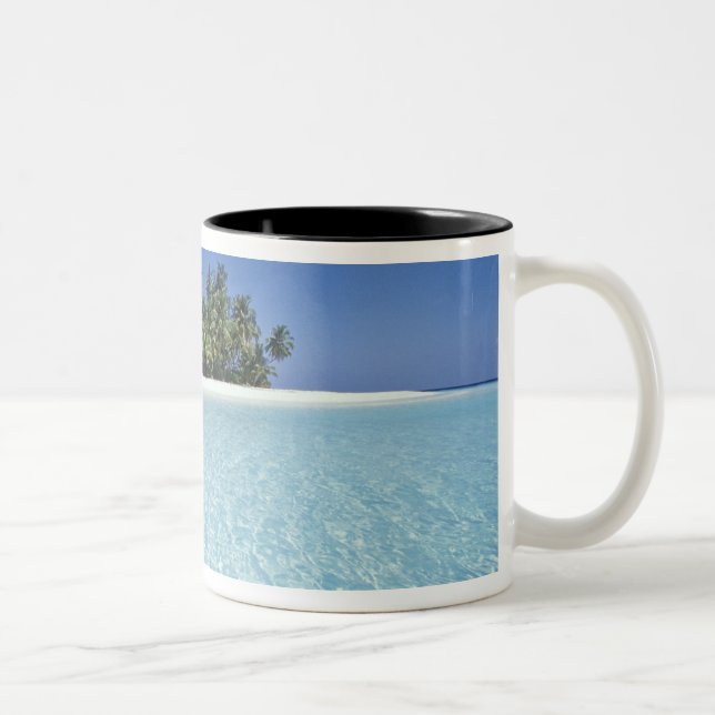 Caneca De Café Em Dois Tons ÁSIA, Maldivas, Ari Atoll, Desabitado (Direita)