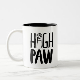 Caneca De Café Em Dois Tons Aspas de Lealdade de Cão Engraçado Alto Aspas de