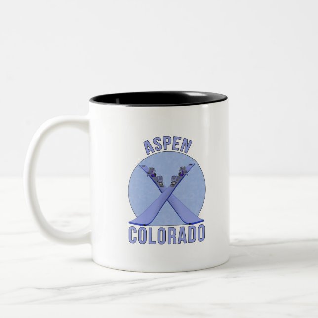 Caneca De Café Em Dois Tons Aspen, Colorado (Esquerda)