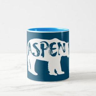 Caneca De Café Em Dois Tons Aspen Colorado Bear