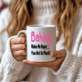 Caneca De Café Em Dois Tons Assar Me Faz Feliz