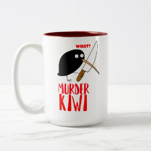 Caneca De Café Em Dois Tons Assassino Kiwi