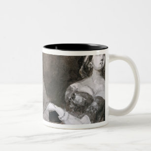 Caneca De Café Em Dois Tons Assentos de caixa