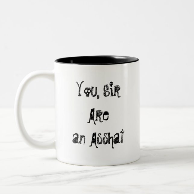 Caneca De Café Em Dois Tons Asshat Mug (Esquerda)