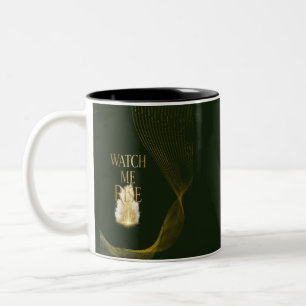 Caneca De Café Em Dois Tons Assista ao Meu Crescimento - Versão de Cobertura C