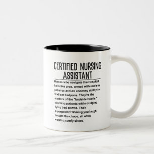 Caneca De Café Em Dois Tons Assistente de enfermagem certificado