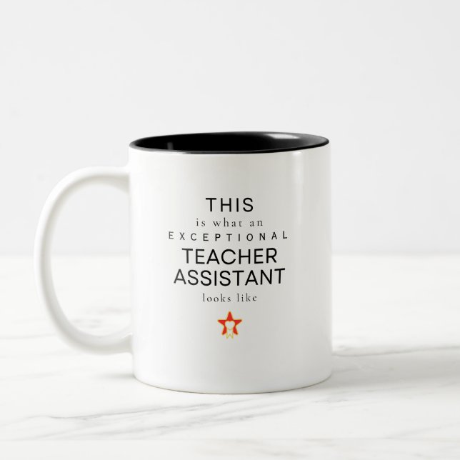 Caneca De Café Em Dois Tons Assistente de Professores (Esquerda)