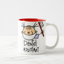Caneca De Café Em Dois Tons Assistente dental